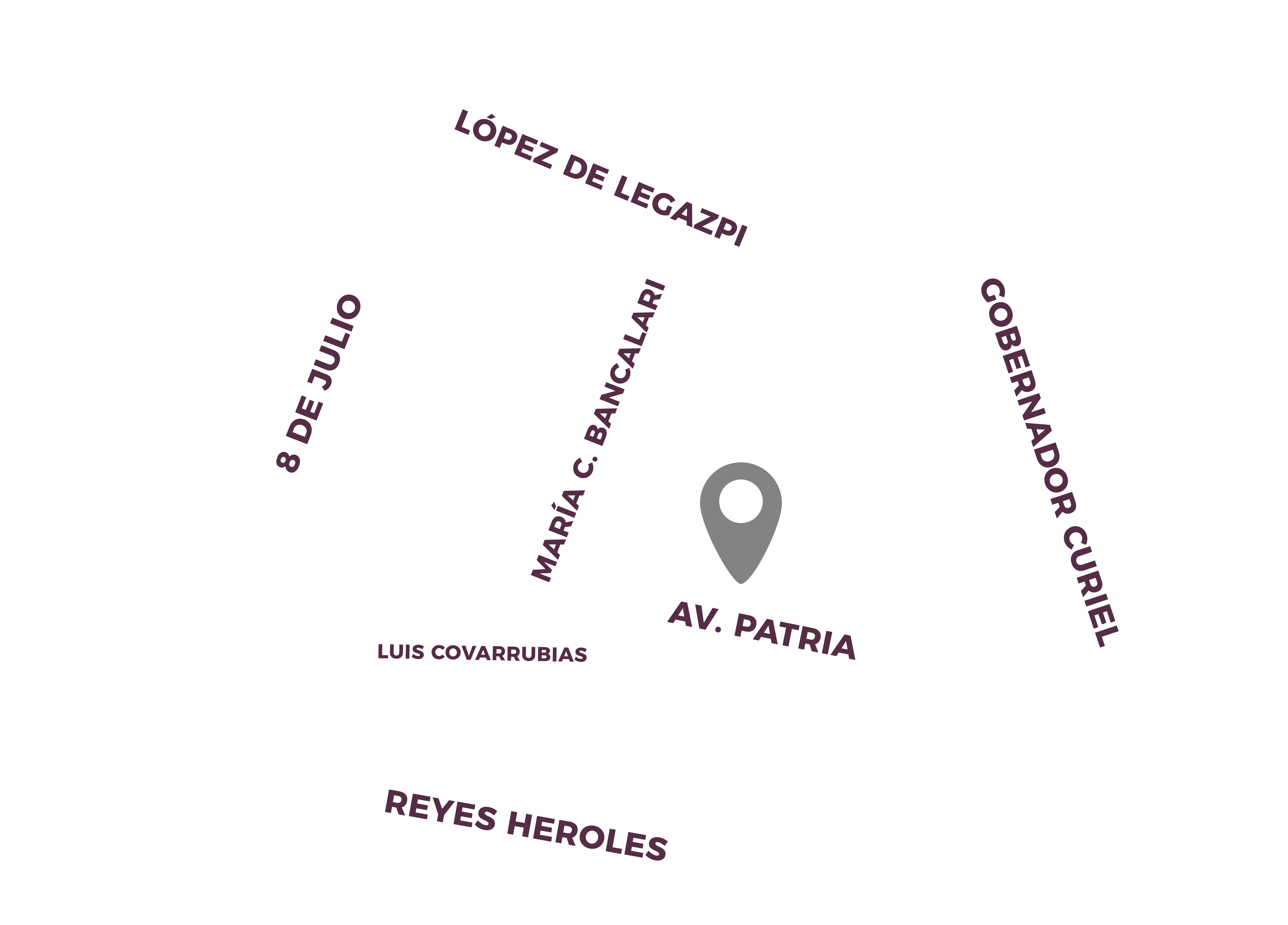 Mapa de ubicación de Punta Patria